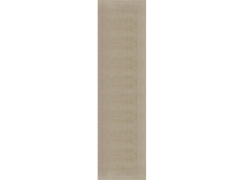 Ručně tkaný běhoun Tuscany Textured Wool Border Natural