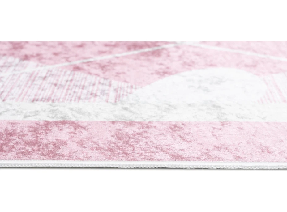 Dětský koberec EMMA - Srdíčka - růžový