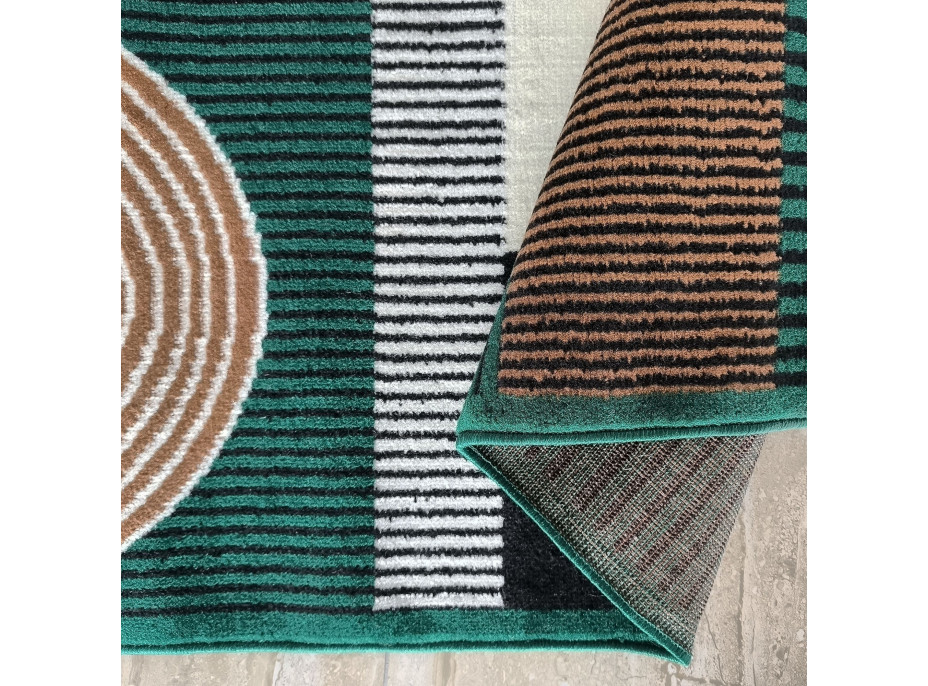 Kusový koberec ALPHA Abstract - zelený