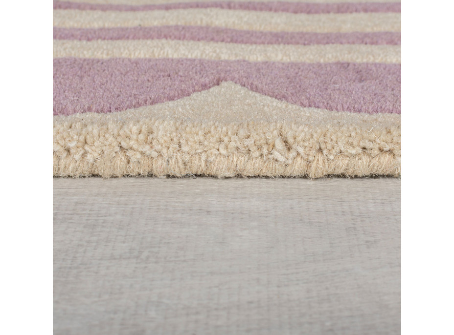 Ručně všívaný běhoun Lois Scallop Purple