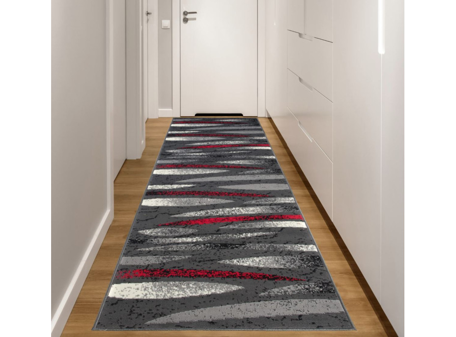 Běhoun TAPIS Linocut - šedý/červený