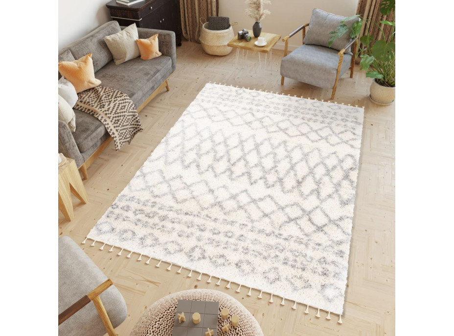 Kusový koberec AZTEC krémový - typ J