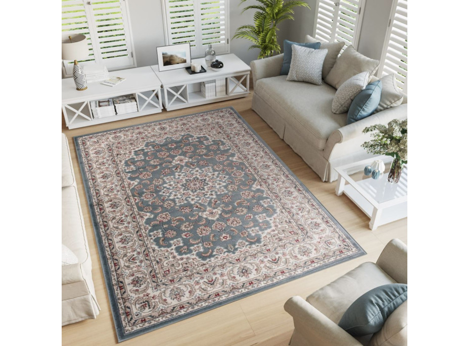 Kusový koberec COLORADO Rosette - modrý