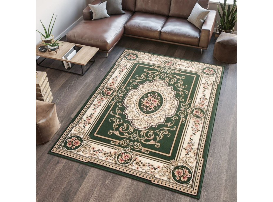 Kusový koberec ATLAS Brooch - zelený