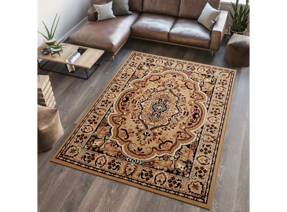 Kusový koberec ATLAS Orient - tmavě béžový/hnědý