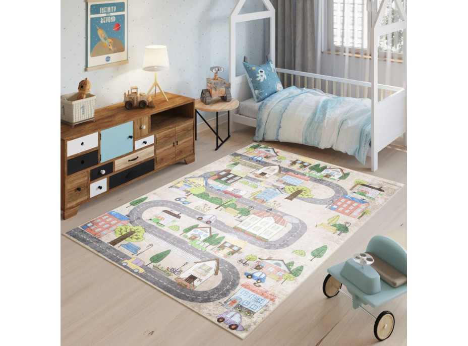 Dětský koberec EMMA - Kouzelné městečko