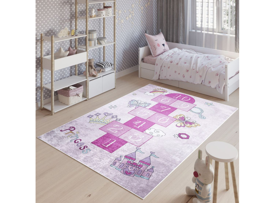 Dětský koberec EMMA - Skákací panák - Princezna
