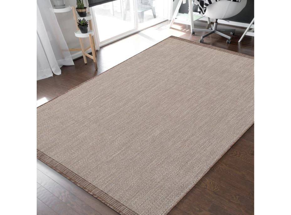 Oboustranný koberec Traum - hnědý