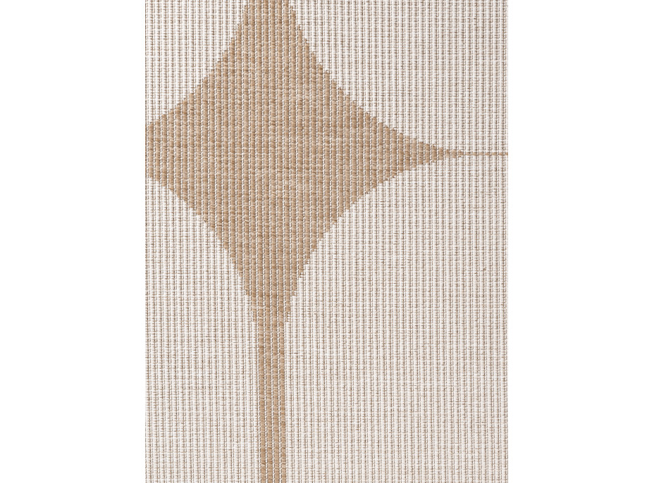 Kusový koberec Duet Bowen Beige/White kruh - na ven i na doma