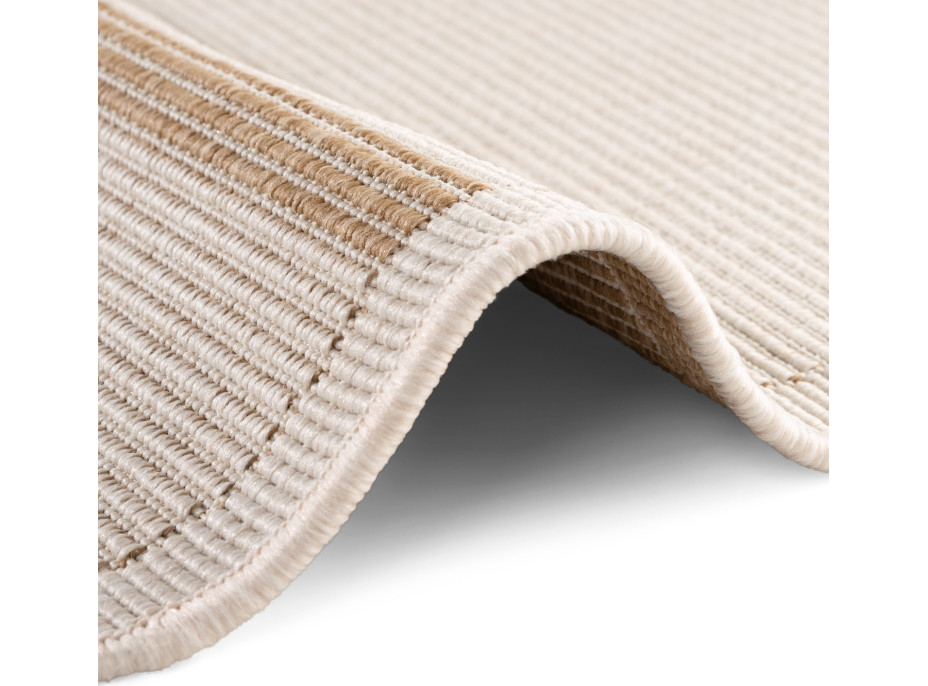 Kusový koberec Duet Bowen Beige/White kruh - na ven i na doma