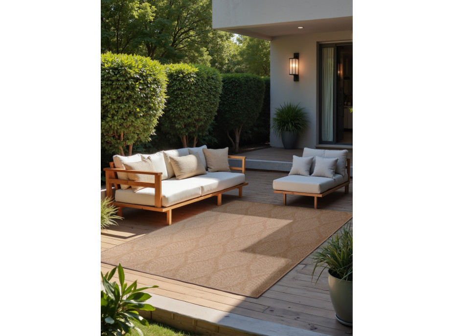 Kusový koberec Duet Liora Beige/White - na ven i na doma