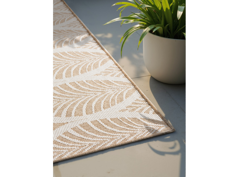 Kusový koberec Duet Liora Beige/White - na ven i na doma