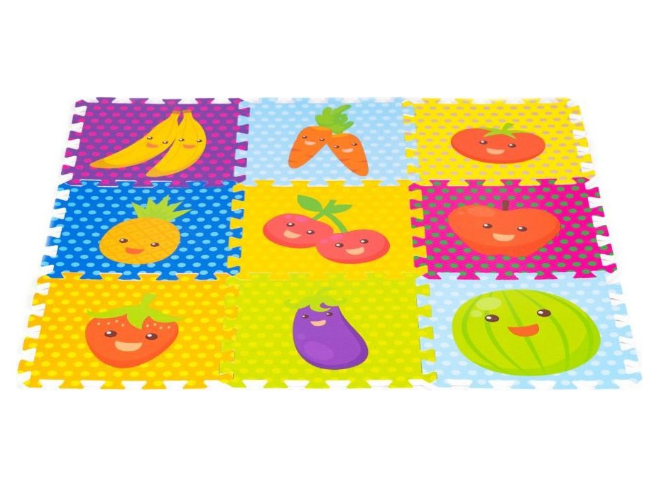 ECOTOYS Pěnové puzzle Ovoce (28x28)