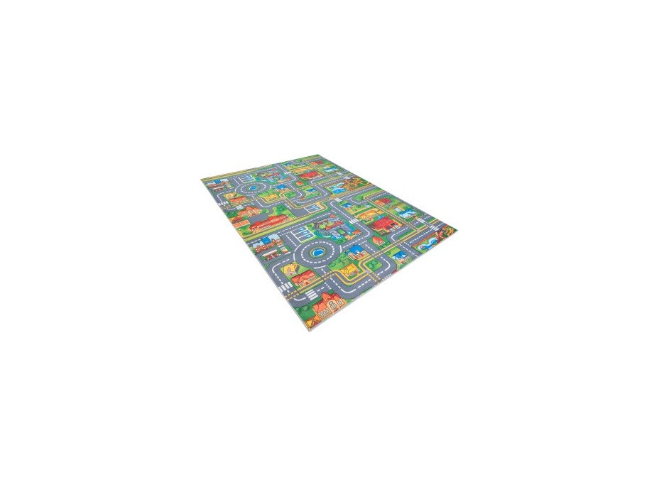 Dětský kusový koberec FLANNEL PRINTED - Ve městě