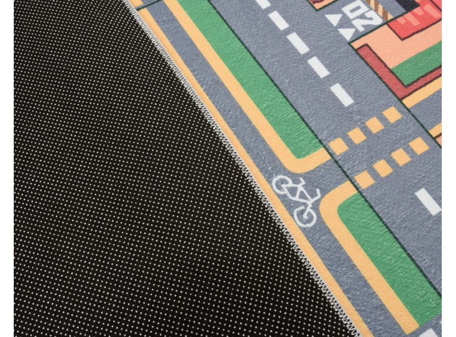 Dětský kusový koberec FLANNEL PRINTED - Ve městě