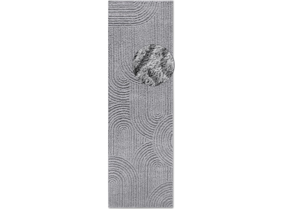 Běhoun Gallery 106091 Light Grey z kolekce Elle