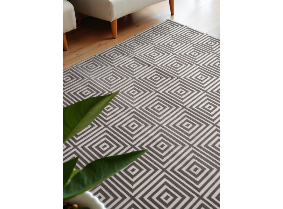 Běhoun Perles 106185 White Grey z kolekce Elle