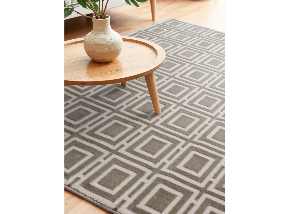 Běhoun Perles 106190 Cream Grey z kolekce Elle