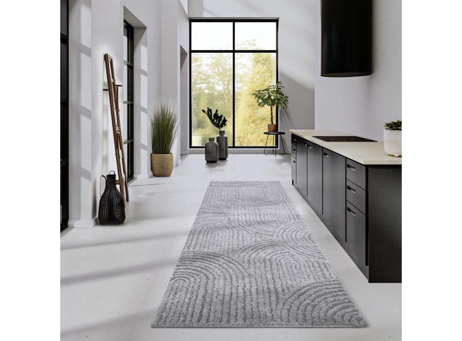Běhoun Gallery 106091 Light Grey z kolekce Elle