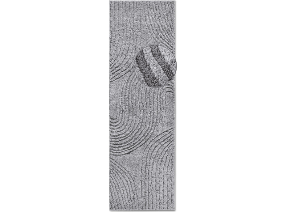 Běhoun Gallery 106085 Light Grey z kolekce Elle