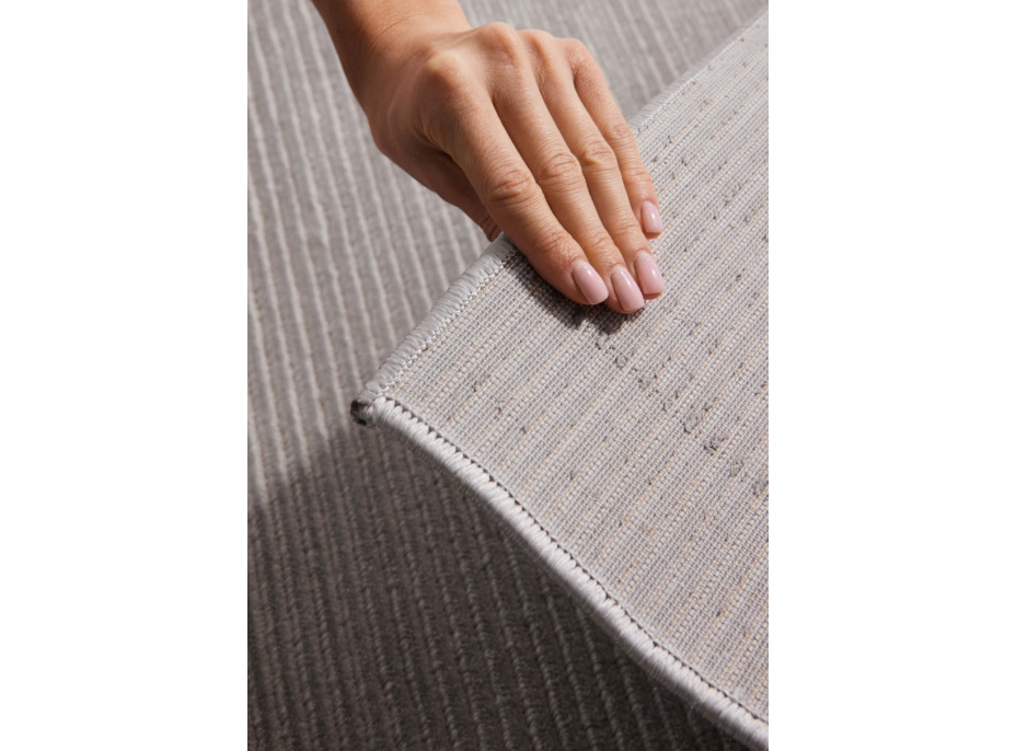 Běhoun Perles 106186 Cream Grey z kolekce Elle