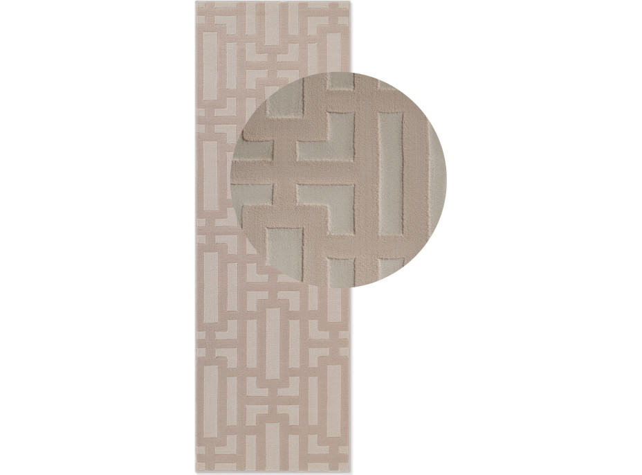 Běhoun Perles 106189 Beige Cream z kolekce Elle