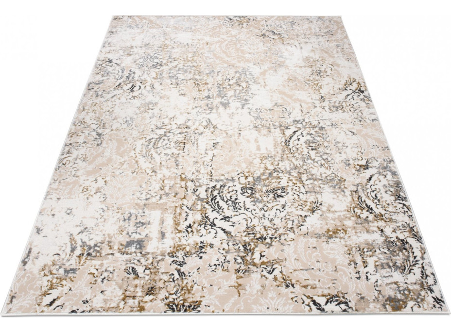 Kusový koberec HERA Print - krémový/šedý