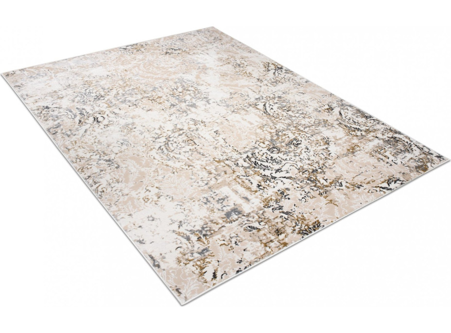 Kusový koberec HERA Print - krémový/šedý