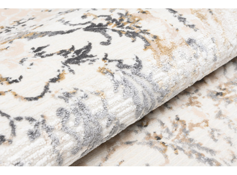 Kusový koberec HERA Print - krémový/šedý