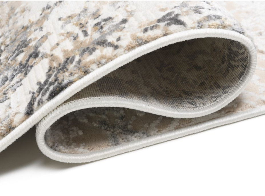 Kusový koberec HERA Print - krémový/šedý