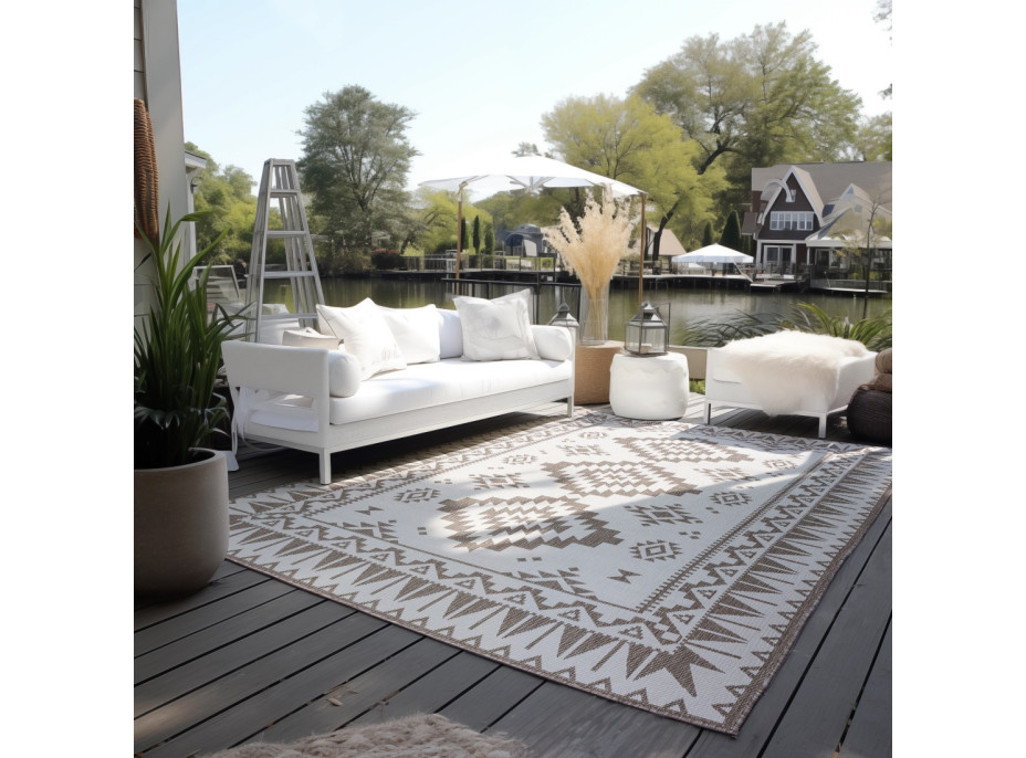 Kusový koberec Gemini 106021 Linen z kolekce Elle – na ven i na doma