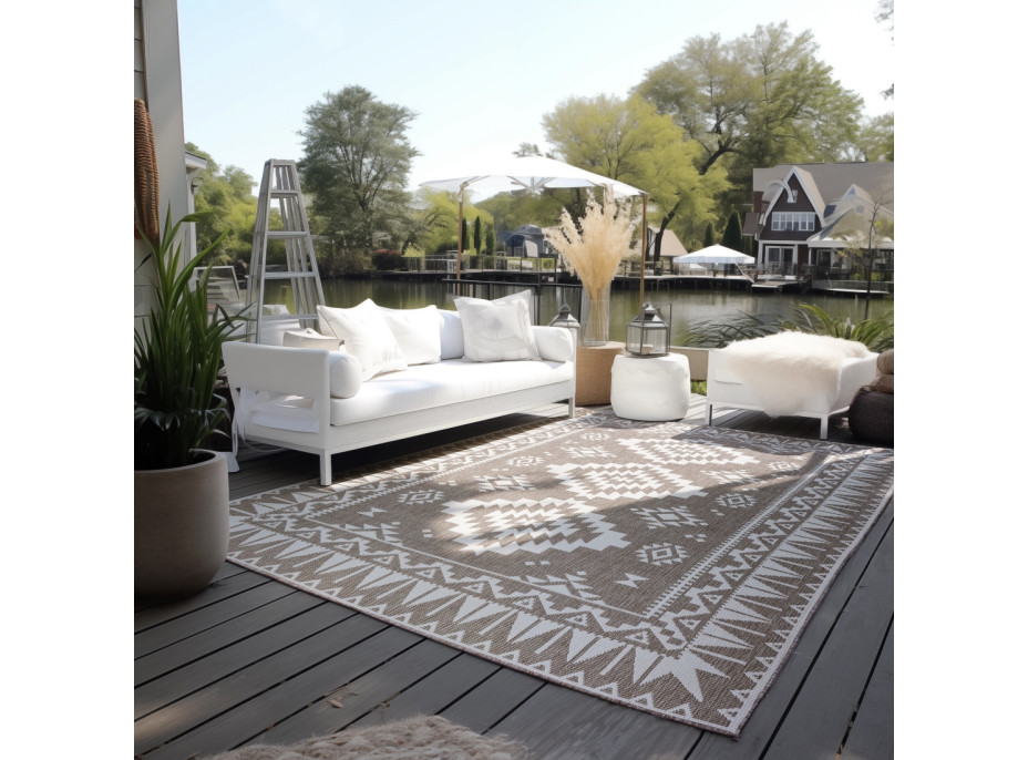 Kusový koberec Gemini 106021 Linen z kolekce Elle – na ven i na doma