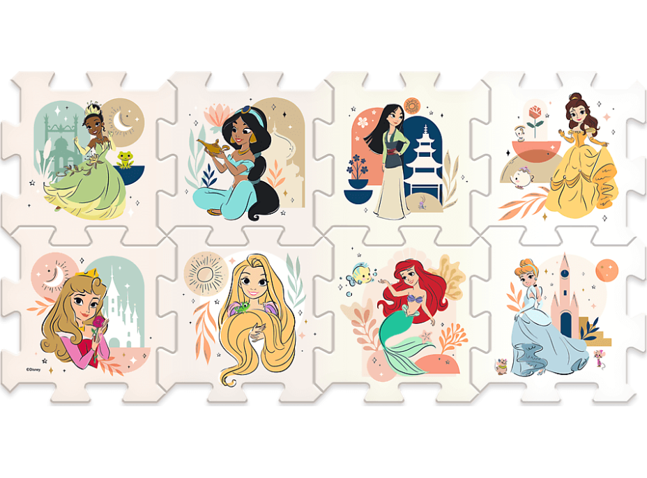 TREFL Pěnové puzzle Disney princezny