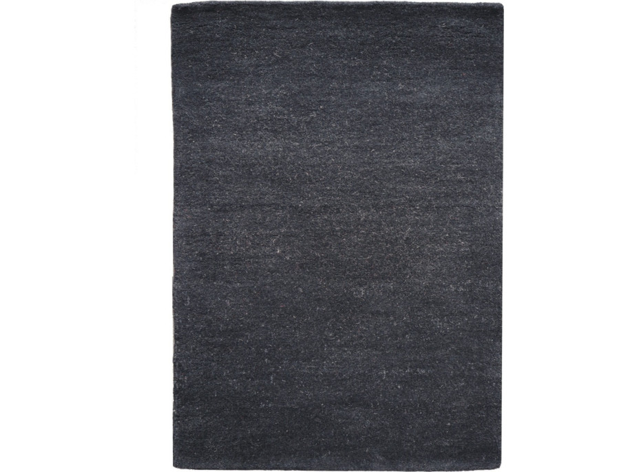 Ručně všívaný kusový koberec Asra wool černá