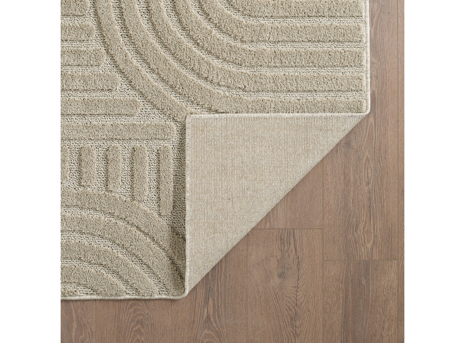 Kusový koberec Art 1121 Beige kruh