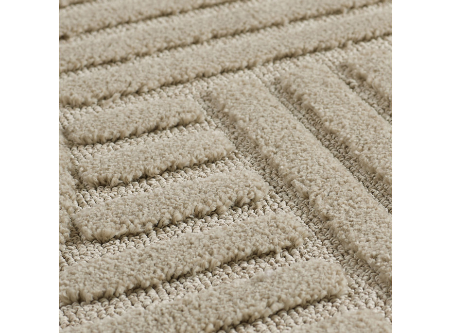 Kusový koberec Art 1121 Beige kruh