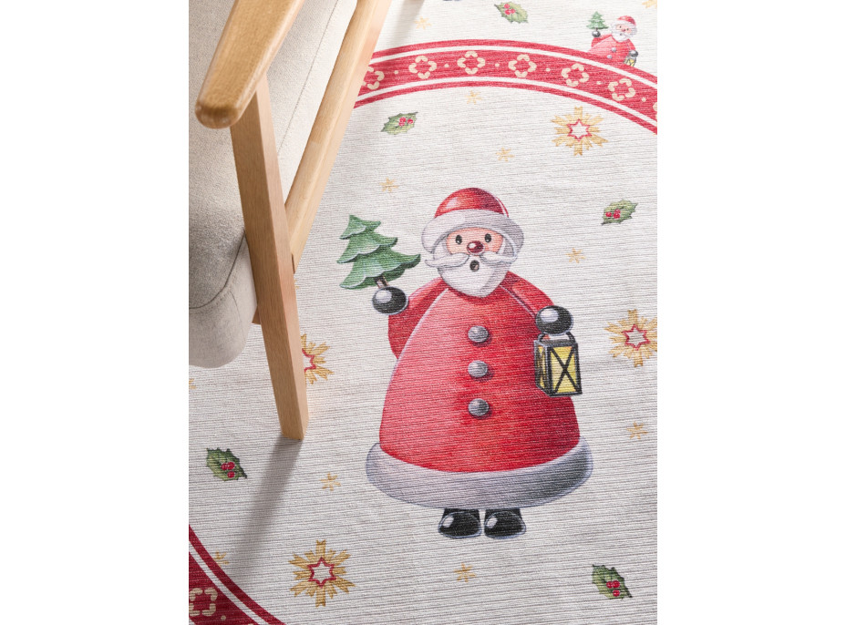 Kusový koberec Villeroy & Boch Toy's delight 106273 Cream, Red kruh