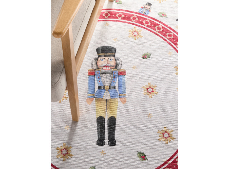 Kusový koberec Villeroy & Boch Toy's delight 106274 Cream, Red kruh