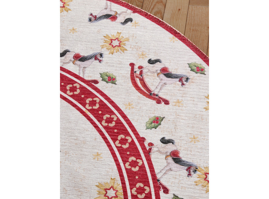 Kusový koberec Villeroy & Boch Toy's delight 106275 Cream, Red kruh