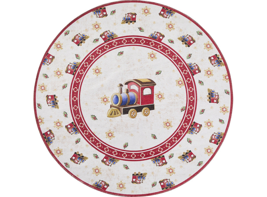 Kusový koberec Villeroy & Boch Toy's delight 106276 Cream, Red kruh