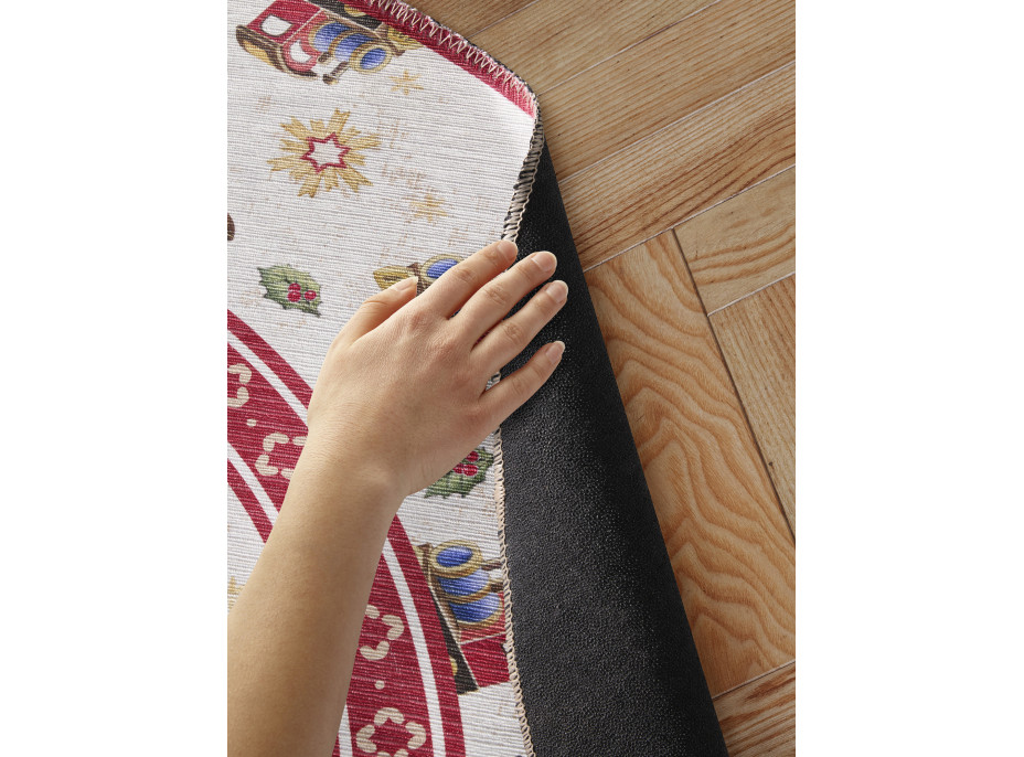 Kusový koberec Villeroy & Boch Toy's delight 106276 Cream, Red kruh