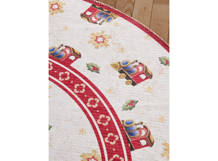 Kusový koberec Villeroy & Boch Toy's delight 106276 Cream, Red kruh
