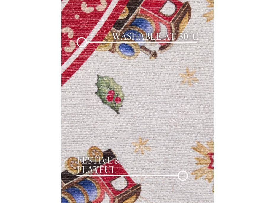 Kusový koberec Villeroy & Boch Toy's delight 106276 Cream, Red kruh