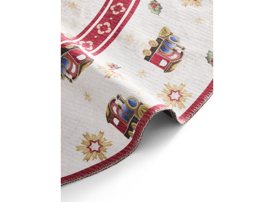 Kusový koberec Villeroy & Boch Toy's delight 106276 Cream, Red kruh