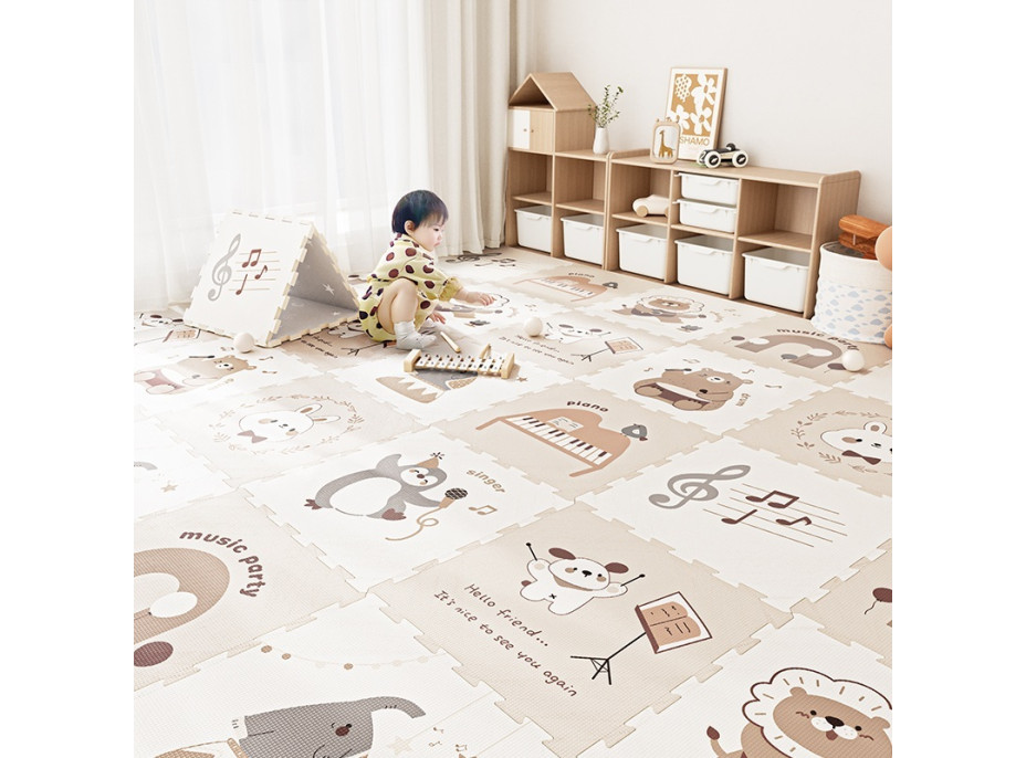 2Kids Toys Podložka na hraní Zvířecí párty 9 dílů
