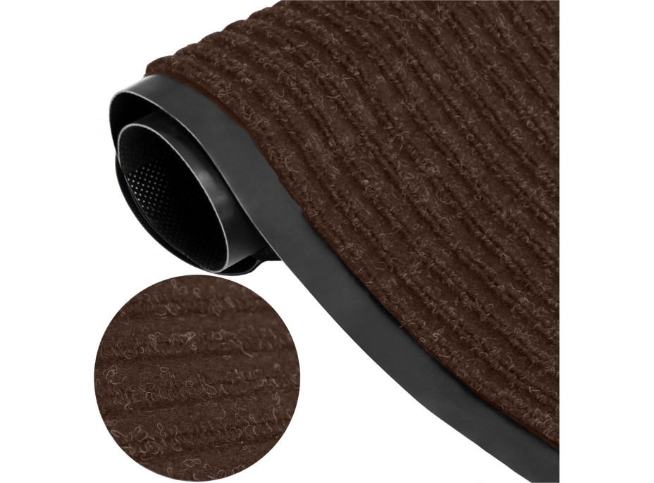 Sada rohoží 40x60 cm SEILA hnědá - 2 kusy