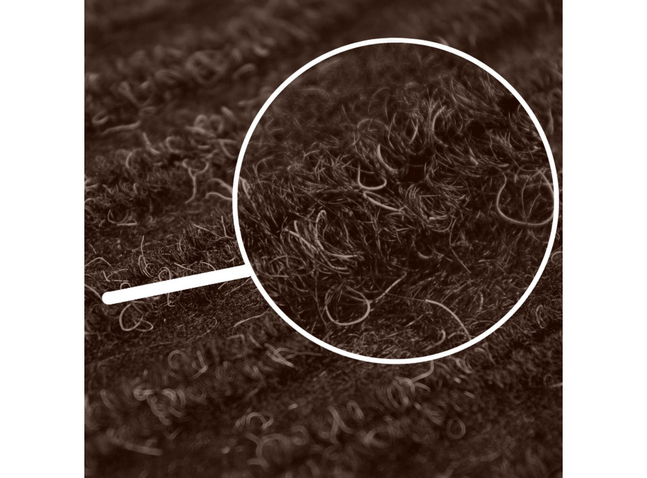 Sada rohoží 40x60 cm SEILA hnědá - 2 kusy