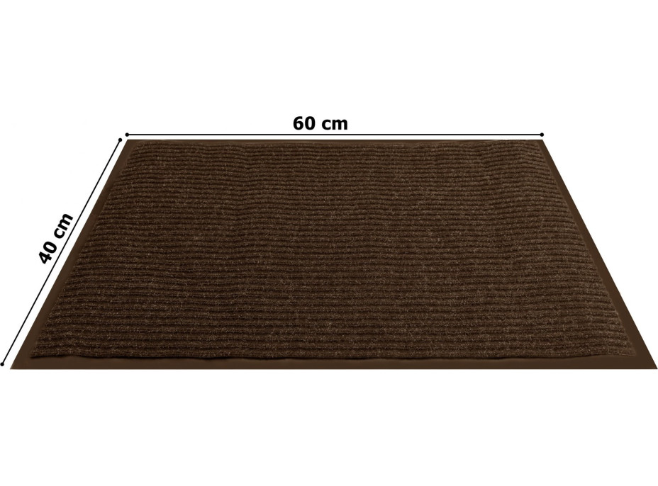Sada rohoží 40x60 cm SEILA hnědá - 2 kusy