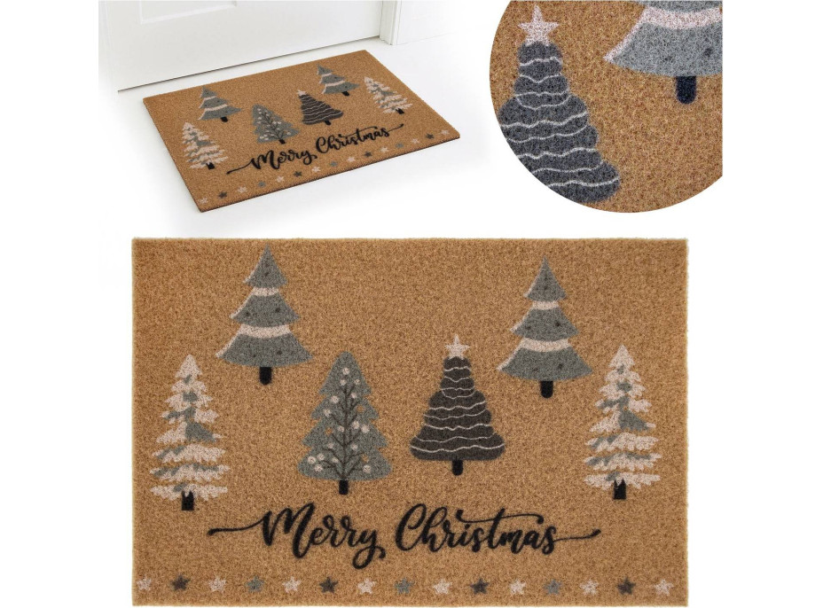 Rohožka WINTER TIME 40x60 cm - přírodní