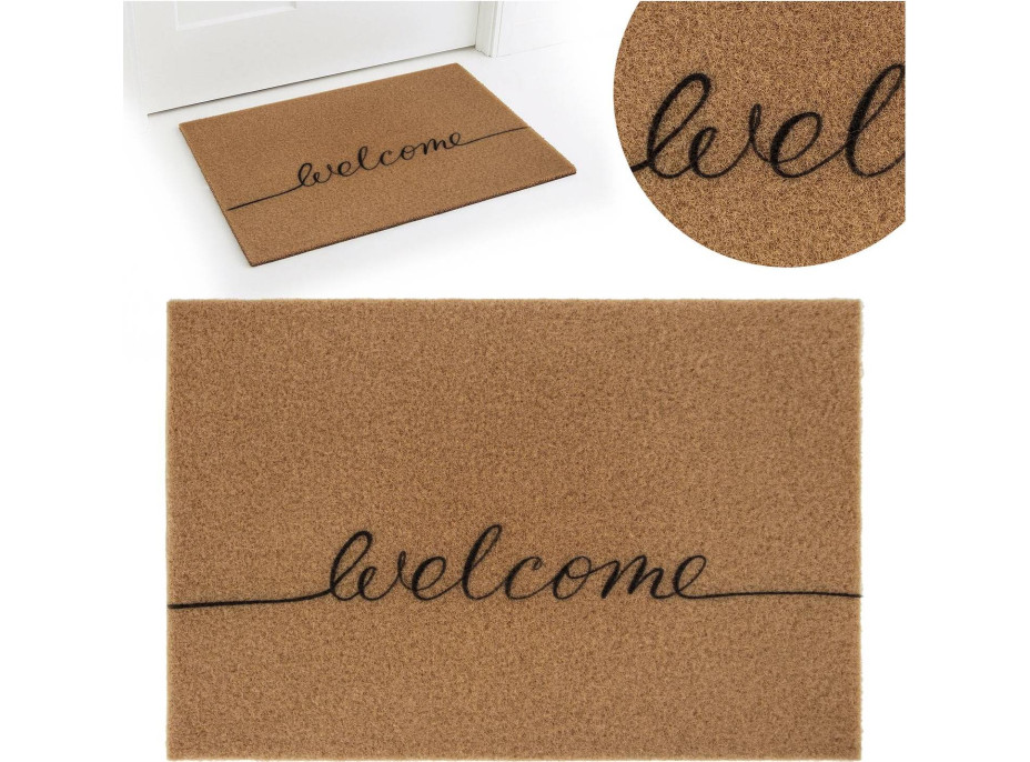 Rohožka WELCOME 40x60 cm - přírodní